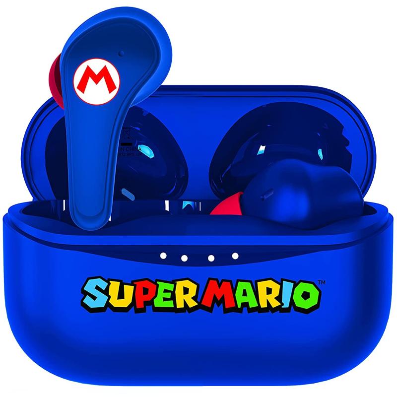 OTL Nintendo Super Mario Kablosuz Kulaklık Earpods Lisanslı Şarj Kutulu Mavi