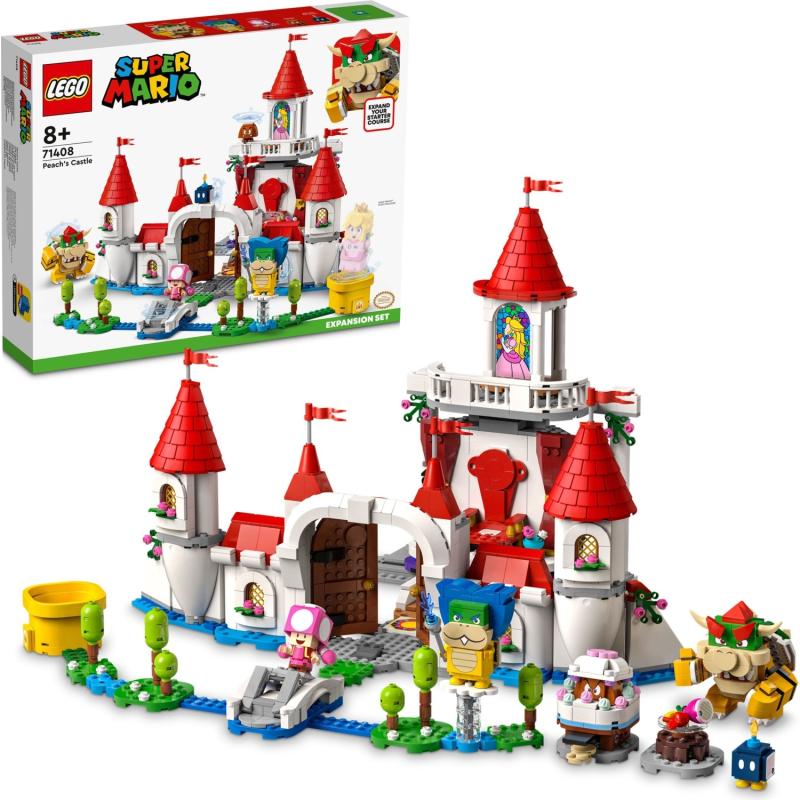 LEGO Super Mario Peach Castle Ek Macera Seti 71408 Yaratıcı Oyuncak Yapım Seti (1216 Parça)