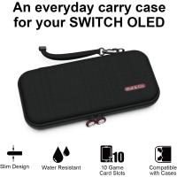 Nintendo Switch OLED Taşıma Çantası Slim Denim & Siyah