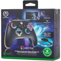 PowerA Xbox Kablolu Oyun Kolu Lisanslı Lumectra Siyah Series X S Uyumlu RGB LED Şeritli