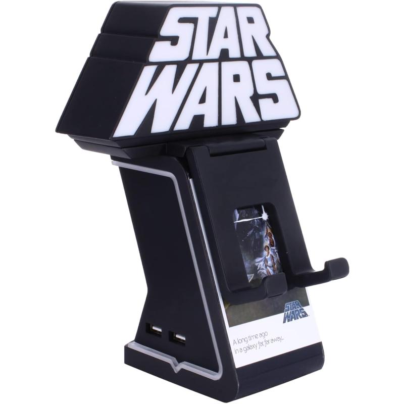 Star Wars Işıklı Stand Dualsense Dualshock Oyun Kolu Tutucu Telefon Uyumlu Cable Guys Lisanslı Orijinal
