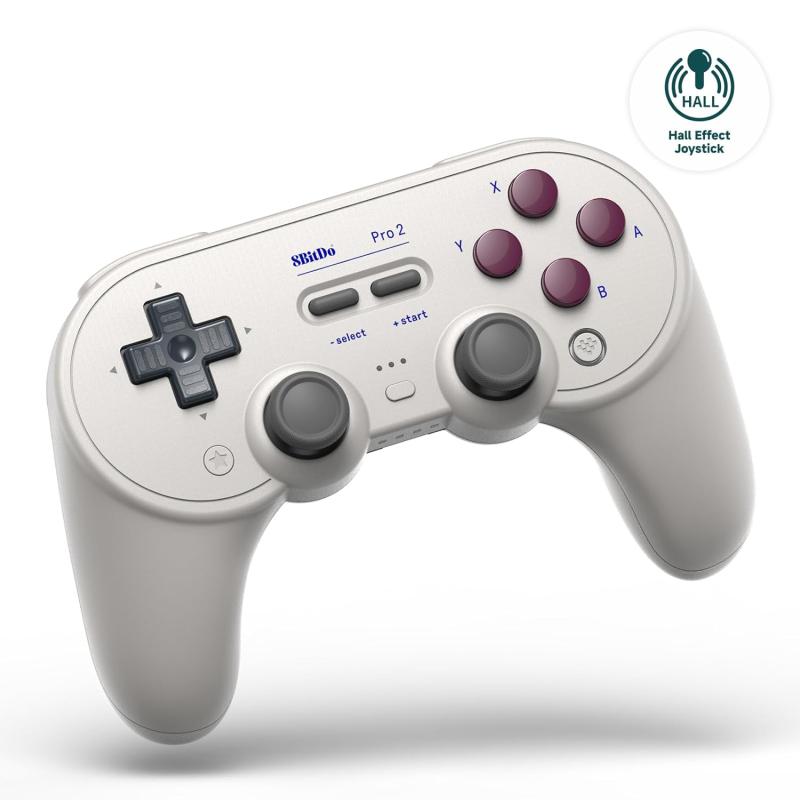 8Bitdo Pro 2 Hall Effect Bluetooth Controller Nintendo Switch Kablosuz Oyun Kolu , PC, macOS, Android, Steam & Raspberry Pi G classic Edition