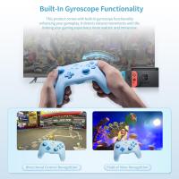 PC Gaming Controller, Wireless Controller with Custom Button, 6-Axis Gyro, Dual Shock, 128-Step Macro Programming, NFC, Turbo, Bluetooth Game Controller for Windows 10/Android/iOS/PC