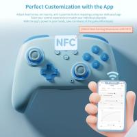 PC Gaming Controller, Wireless Controller with Custom Button, 6-Axis Gyro, Dual Shock, 128-Step Macro Programming, NFC, Turbo, Bluetooth Game Controller for Windows 10/Android/iOS/PC