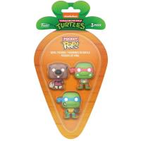 Funko Carrot Pocket POP Teenage Mutant Ninja Turtles Leonardo, Raphael, Splinter 3 pack