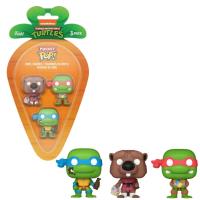 Funko Carrot Pocket POP Teenage Mutant Ninja Turtles Leonardo, Raphael, Splinter 3 pack