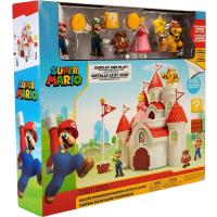 Nintendo Deluxe Mushroom Kingdom Castle Playset, Includes 5 Action Figures and 4 Accessories For Added Play