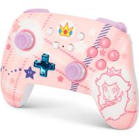 PowerA Enhanced Wireless Controller for Nintendo Switch - Peach, Nintendo Switch - OLED Model, Nintendo Switch Lite, Gamepad, Game Controller, Bluetooth Controller, Officially Licensed