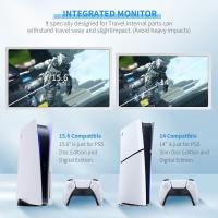 G-STORY 14" Inch IPS 4k 60Hz Portable Monitor Gaming Display Integrated with PS5 Slim(not Included) 3840×2160 with 2 HDMI Ports,FreeSync,Built-in 2 of...