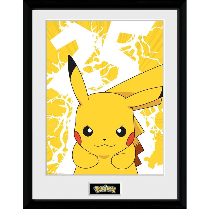 Pokemon Pikachu Çerçeveli Poster Lisanslı 30x40cm