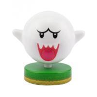 Paladone Mario Super Boo Ghost 3D Icon Bright Night Light or Desk Lamp