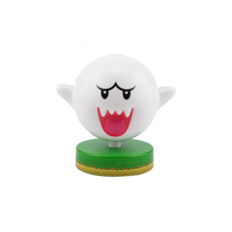 Paladone Mario Super Boo Ghost 3D Icon Bright Night Light or Desk Lamp