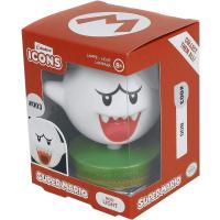 Paladone Mario Super Boo Ghost 3D Icon Bright Night Light or Desk Lamp