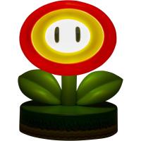 Paladone Mario Super Fire Flower 3D Icon Bright Night Light or Desk Lamp