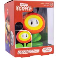 Paladone Mario Super Fire Flower 3D Icon Bright Night Light or Desk Lamp