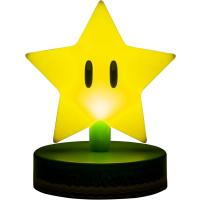 Paladone Mario Super Star 3D Icon Bright Night Light or Desk Lamp Yellow