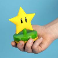 Paladone Mario Super Star 3D Icon Bright Night Light or Desk Lamp Yellow