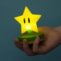 Paladone Mario Super Star 3D Icon Bright Night Light or Desk Lamp Yellow