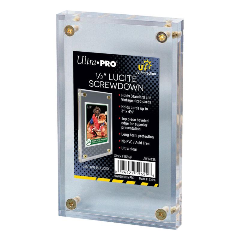 Ultra Pro Lucite Uv 1/2" Vidalı Tek Kart Segileme Çerçevesi