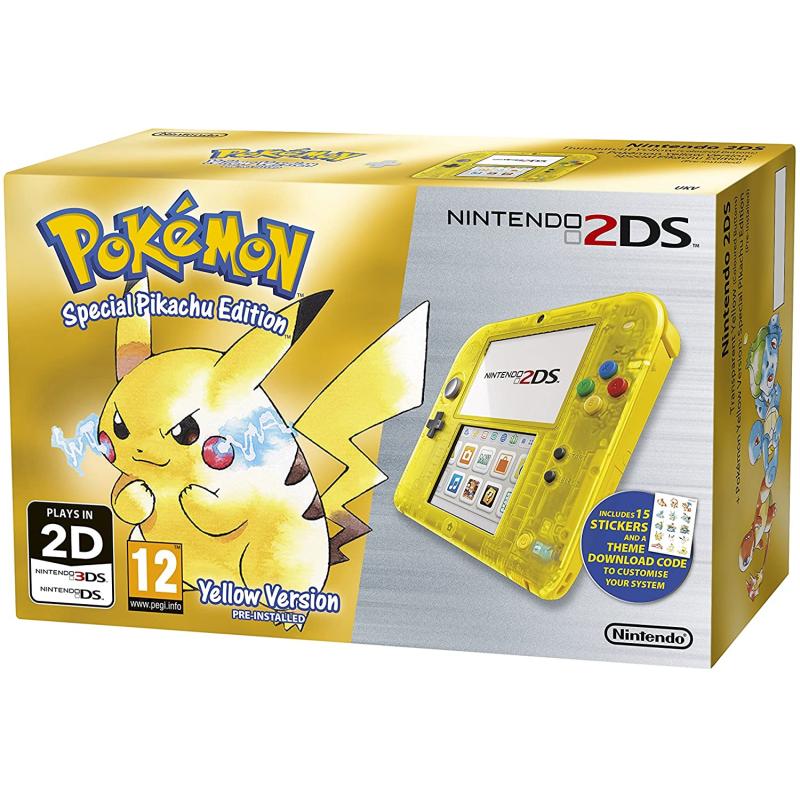 Nintendo 2DS Konsol Pokemon Yellow Special Pikachu Edition