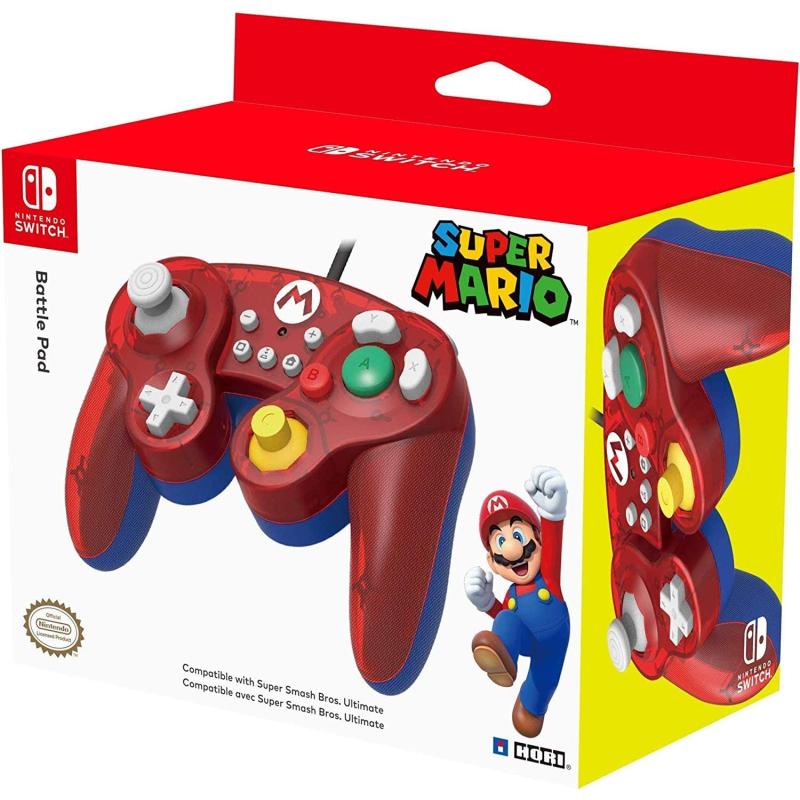 Nintendo Switch Pro Controller Mario Kablolu Oyun Kolu Lisanslı Battle Pad