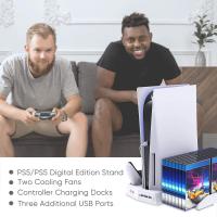 Playstation 5 Dualsense Dock PS5 Fanlı Stand 