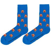 Super Mario Desenli Mavi Çorap Lisanslı