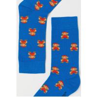Super Mario Desenli Mavi Çorap Lisanslı
