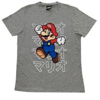 Super Mario Gri TShirt Orijinal Lisanslı