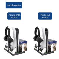 Yues PS5 Multifonksiyonel Fanlı Stand  Göstergeli Playstation 5 Şarj Dock