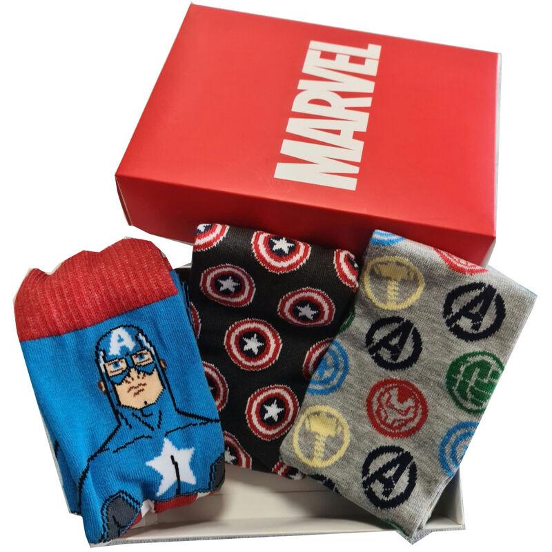 Marvel Avengers Çorap Lisanslı Kutulu 3 Adet (Yetişkin)