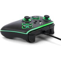 PowerA Xbox Kablolu Oyun Kolu Lisanslı Lumectra Siyah Series X S Uyumlu RGB LED Şeritli