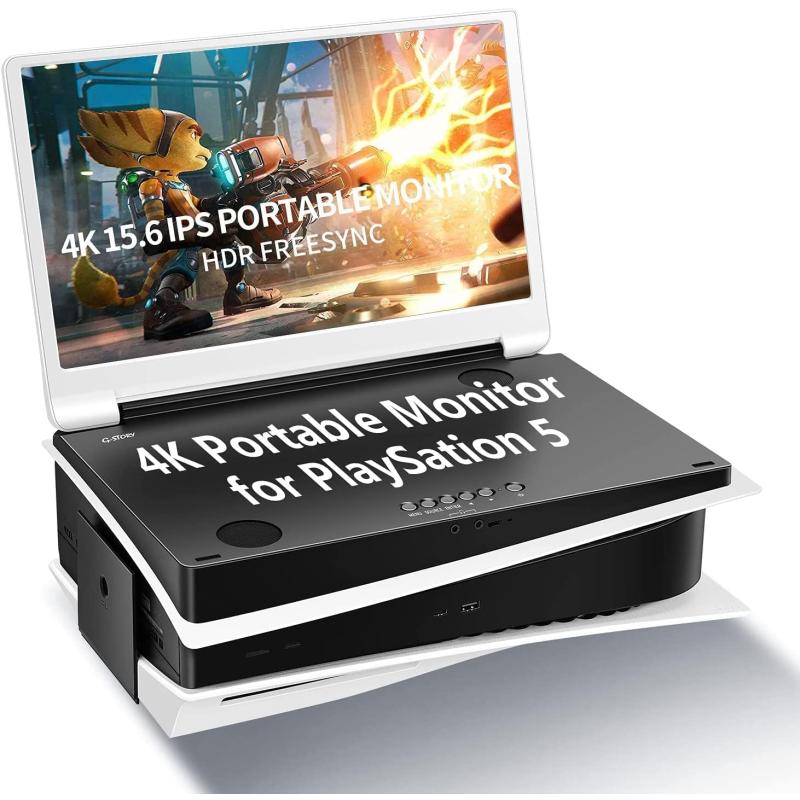 PS5 Taşınabilir Oyun Monitörü UHD 4K 15,6 inc IPS Ekran G-STORY Gaming Monitor